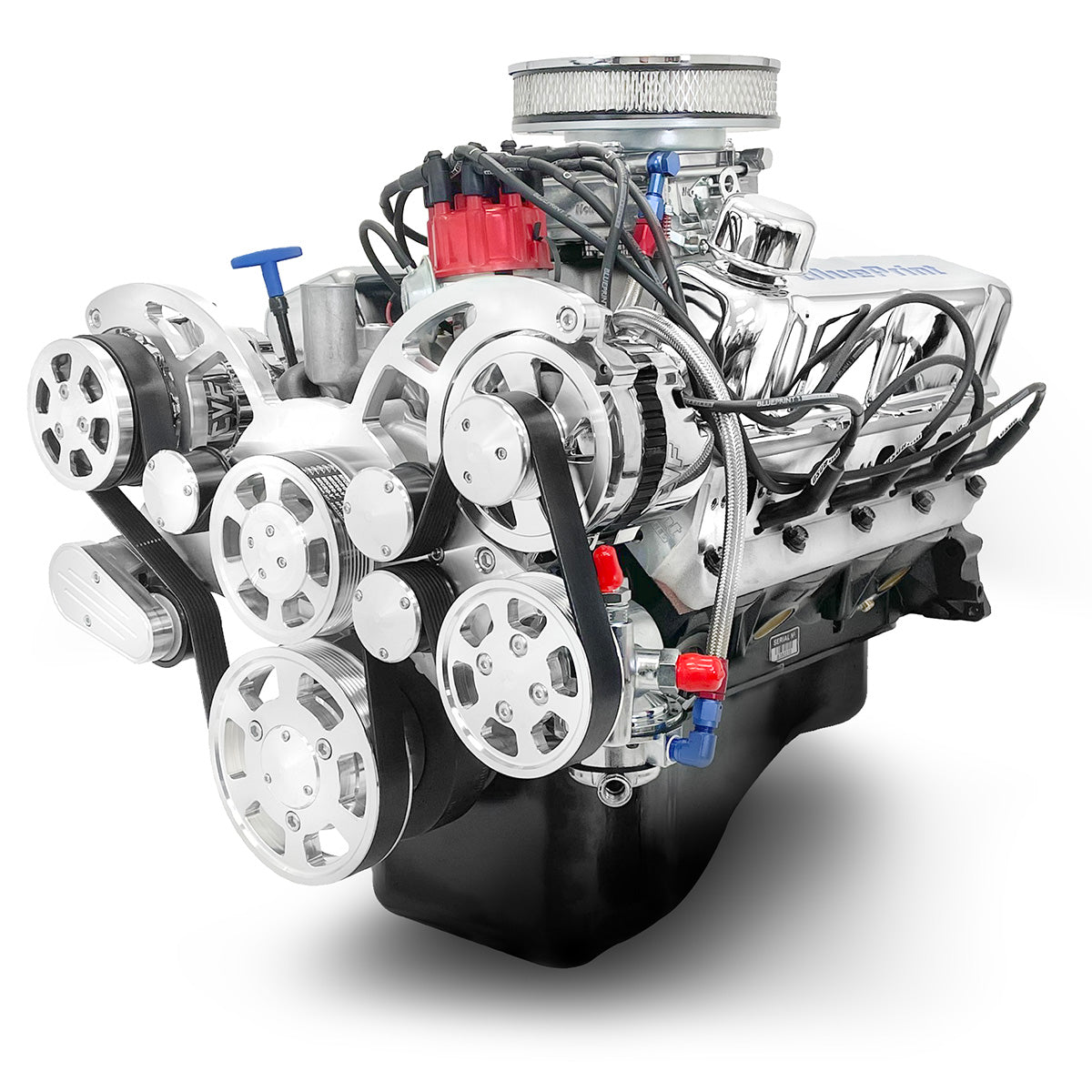New BluePrint Small Block Ford 347 c.i. Crate Engine - dressed longblock w/ EFI - BP3479CTFK
